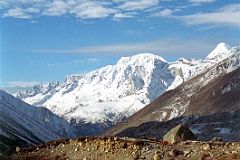 23 Dingboche To Chukung - View Back Down Valley Towards Namche Bazaar With Karyolung, Nupla, Khatang.jpg